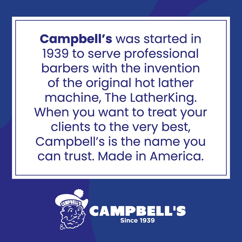 Campbell’s Liquid Shave Cream Lather, Barber Shaving Cream Lather, Professional