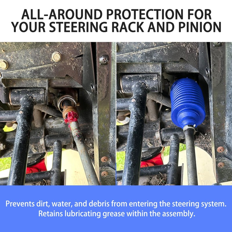 Universal Silicone Rack and Pinion Boot Kit, Dustproof & Waterproof