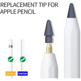 YEEKUK 2PCS Pen Tip Compatible for iPencil (Gray)