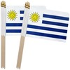 TSMD Uruguay Stick Flag Uruguayan Small Mini Hand Held Flags,5x8