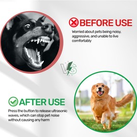 Anti Barking Device for Dogs, Ultrasonic Dog Barking Deterrent, Sonic Bark Control Device for Indoor and Outdoor Use, Safe Bark Stopper for Small Medium Large Dogs