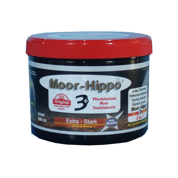 HagoYoicn Lth Moor - Hippo 3 Pferdebalsam mit Moor und Teufelskralle 500 ml