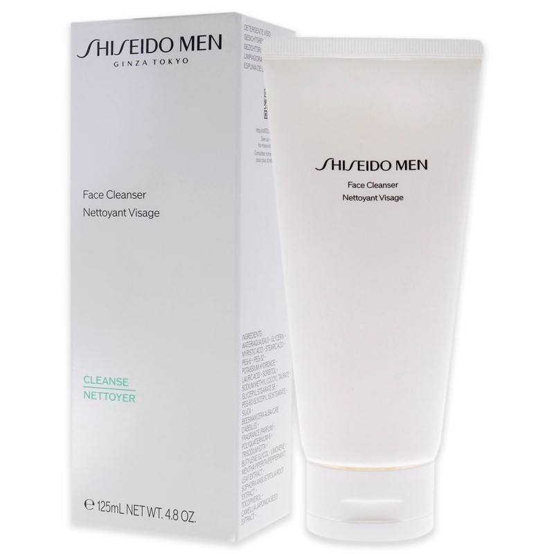 Shiseido Men's Cleansing Foam, 4.6 oz (130 g), Face Wash