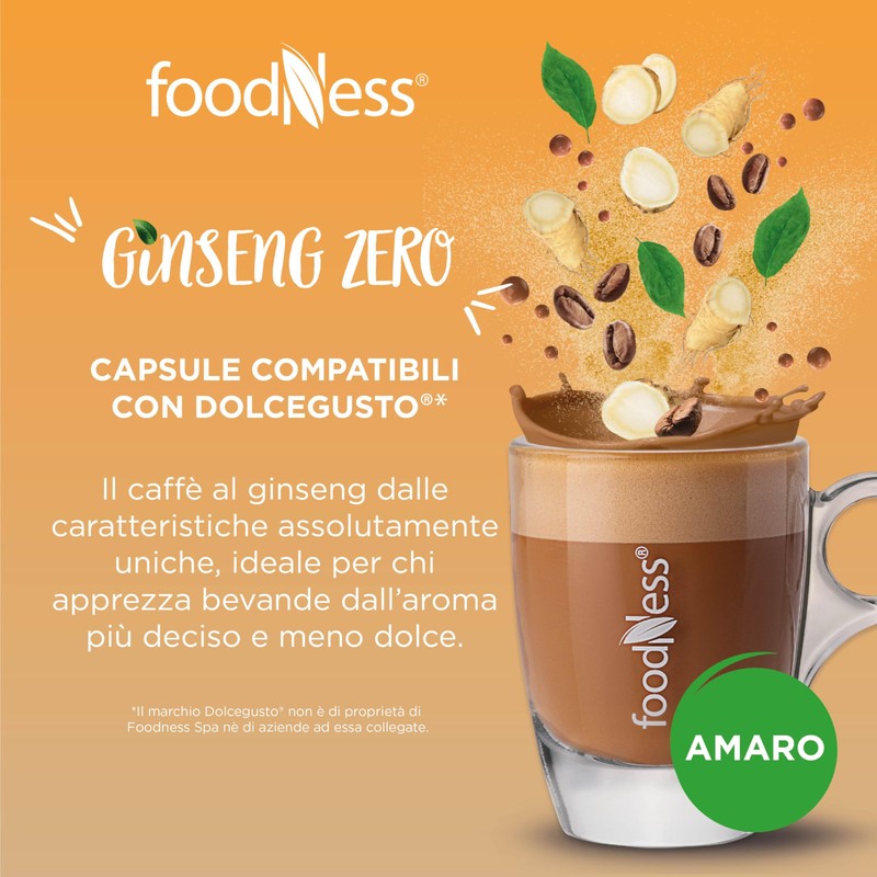 foodNess - 1 Box da 10 Capsule di Ginseng Zero,