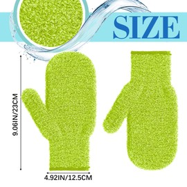 Teenyyou 2 Pairs Pool and Spa Cleaning Mitt Spa Scrubbing Mitt Pool Cleaning Gloves for Swimming Hot Tub Scrubbing Care (Green)
