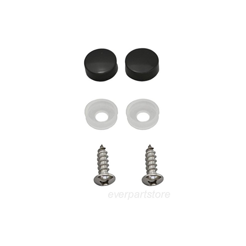 LFPartS Stainless Steel License Plate Frame (Black)