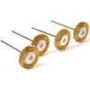 20pcs Dia 25mm Rotary Tool Brass Wheel Wire Brush Set