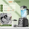 Blender, 1800W Blender with Grinder - 6-Blade Professional Smoothie Blenders