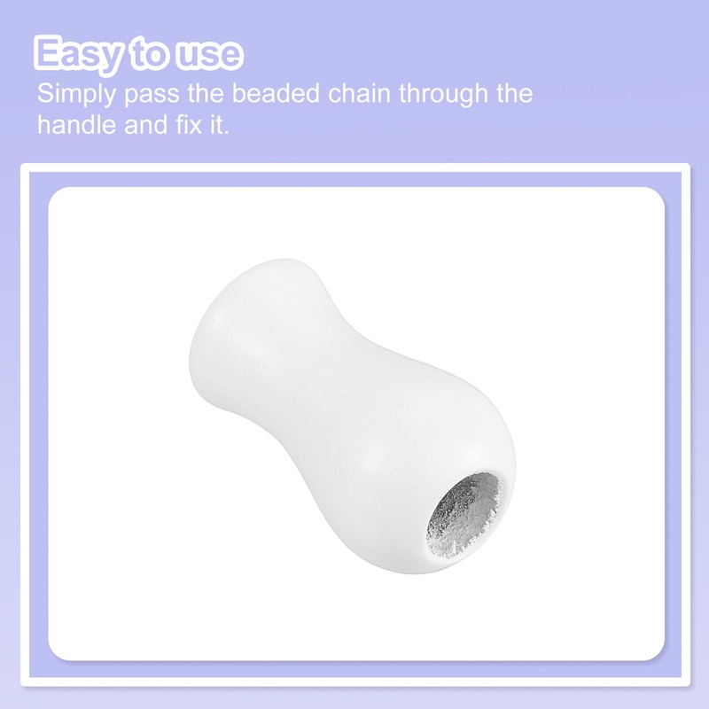 sourcing map 8Pcs Cord Knobs, 32mm Window Blind Tassels Wooden