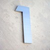 Numeros para casa delgados - 18cm 7inches - Aluminio Cepillado