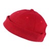 Docker Hat Red Wool Felt for Men and Women Winter
