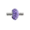 Sterling Silver Purple Crystal Bead Charm