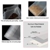 26Pack Frosted Translucency Plastic Flat Bottom Storage Bags with Carry