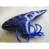 Utopia Dark Navy Blue Ocarina Ceramic Soprano G - Easy