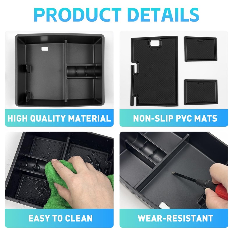 Titibett Center Console Organizer Tray Fits for 2024-2025 Toyota Tacoma