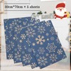 Blue Wrapping Paper with Snowflakes, QRTDXP Xmas 5pcs 50cm*70cm Kraft