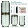 Didiseaon Travel Toothbrush Case with Cover, Portable Toothbrush Holder Cup