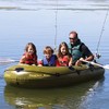 Angler Bay Inflatable 4 Person Boat, Lightweight and Portable for