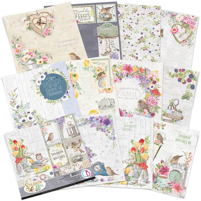 Ciao Bella Sparrow Hill Decorative Paper Pad 12 x 12