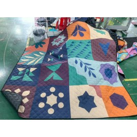 Unbranded 78x78" Quilted Picnic Blanket with Strap - Durable, Foldable for Family Outings