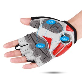 CXWXC Cycling Gloves for Men Women - Breathable Gel Road Mountain Bike Riding Gloves - Anti-Slip Half Finger Glove for Fitness Cycling Training Outdoor Sports