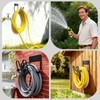 JUVAENY Metal Garden Hose Holder Wall Mount for Outside -