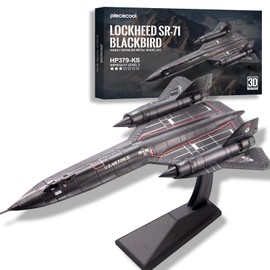 Piececool 3D Metal Puzzles for Adults, American SR-71 Blackbird Military Spy Plane Model Kits DIY Metal Airplane Kit to Build, Best Birthday Christams Gifts