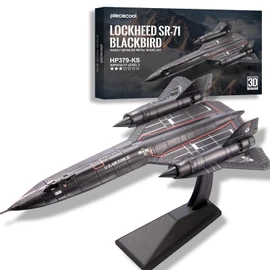 Piececool 3D Metal Puzzles for Adults, American SR-71 Blackbird Military Spy Plane Model Kits DIY Metal Airplane Kit to Build, Best Birthday Christams Gifts