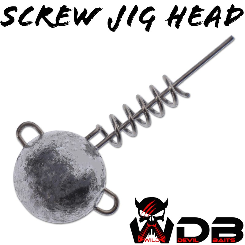 Wild Devil Baits Screw Jig Head Screw Jig Head Spiral