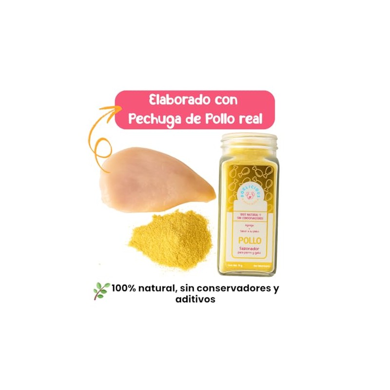 Sazonador para Perros y Gatos 70 g de Pechuga de