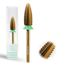 Curacoro Nail Drill Bits 3/32'' - Typhoon Bits, 2 Way, Carbide Bit (Coarse), Fast Remove, Shape & Smooth Acrylic or Gel Nails, Precise Control, for Nail Beds, Nail Art Pedicure Manicure Salon & Home