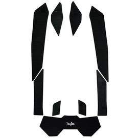 BlackTip Jetsports Traction Mat Kit Compatible with Sea-Doo Spark Trixx 3-UP (Black Cut Groove)