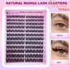 EYDEVRO Natural Lash Clusters Kit Wispy Manga Eyelash Clusters Kit