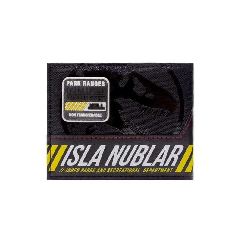 PocketGear Jurassic Adventure Isla Nublar Park T-Rex Emblem Wallet Bi-Fold