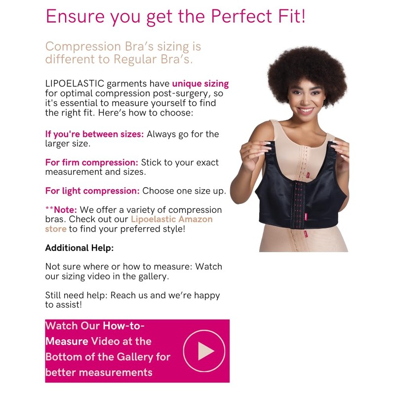 LIPOELASTIC® PI Extra Variant - Post Surgery Compression Bra White