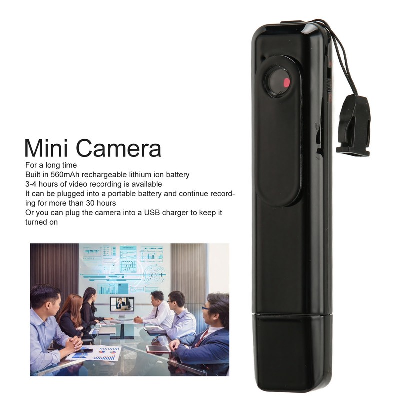 Body Camera HD 1080P Wearable Multifunction Portable Mini Surveillance Camera