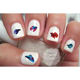 Betta Fish Nail Art Decals