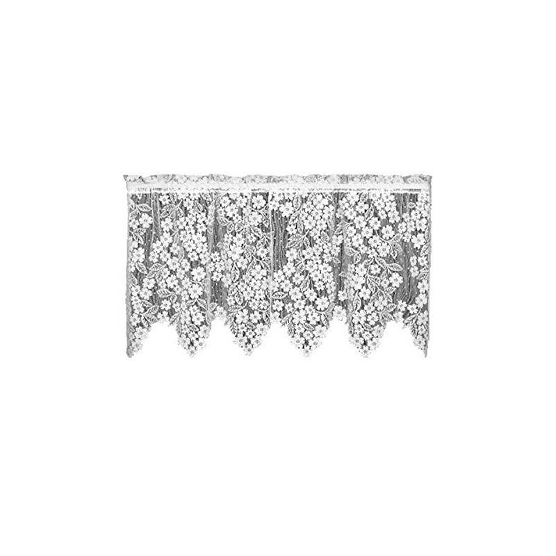 Heritage Lace Dogwood 55-Inch by 24-Inch Drop Ecru Tier