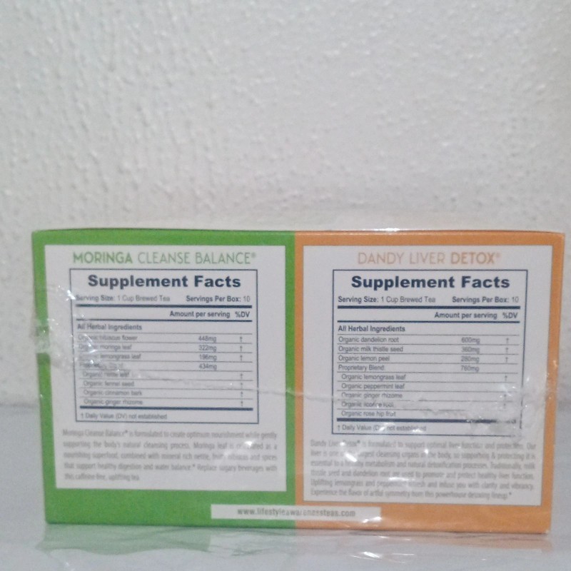 LA Lifestyle Awareness Detox Cleanse Kit, Organic Herbal Tea Supplement,