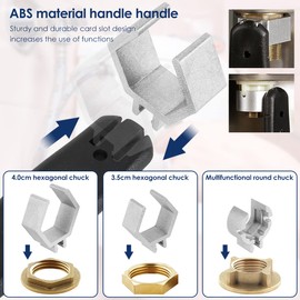 Universal Adjustable Wrench, 80mm Open-end Crescent Wrench, Adjustable Double-ended Wrench for Disassembly Assembly of Sanitary Ware, 27cm/10.6in Multifunctional Sink Spanner for Faucet Installation