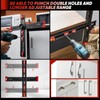 Saker 4-in-1 Drilling Positioning Ruler, Adjustable 13.78in Multifunctional T Square