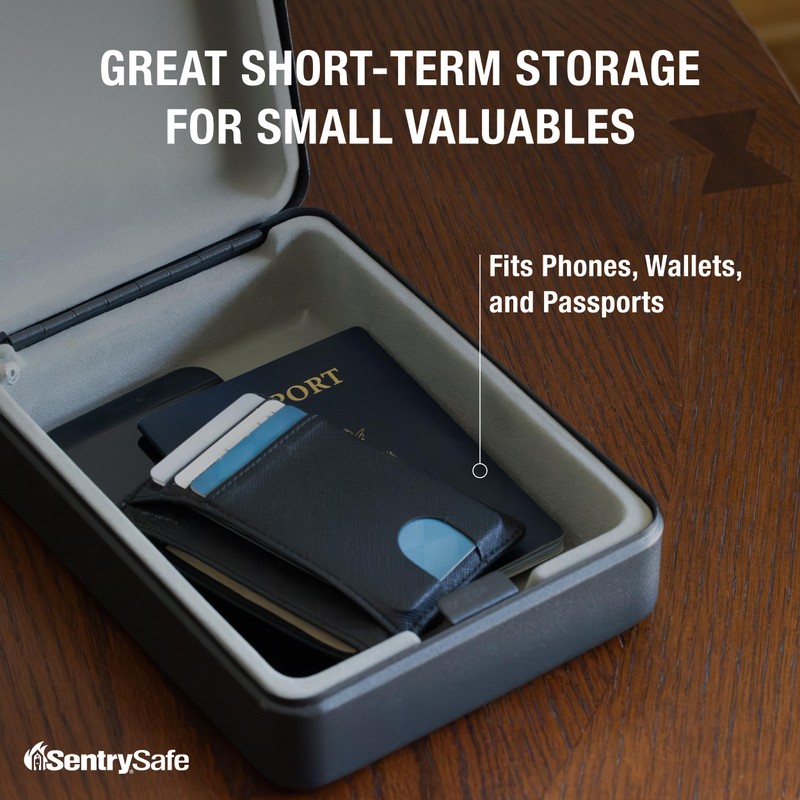 SentrySafe Mini Safe is a Lock Box with Key Lock