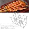 Fryer Skewer Stand Uniform Cooking Rust Resistance Stainless Steel Vertical