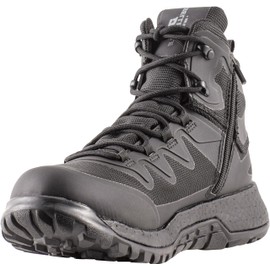 Belleville Arm Your Feet BV970Z WP T AMRAP Vapor Waterproof Mid-Cut Black Boots for Men w/Self-Locking Zipper - Tactical Boots for Police, EMS, Security with Traction Outsole - 7.5