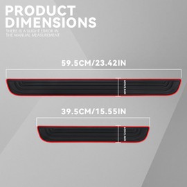 4PCS Car Door Sill Protector, Anti-Scratch Rubber Car Door Protector Edge Guards for Door Steps, Universal Car Exterior Accessories Waterproof Door Threshold Strips for Car Truck SUV (Width 2.36")
