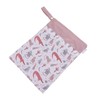 2pcs Hanging Diaper Bag Waterproof Double Pockets Zipper Closure Baby