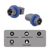 BTFO 2pcs Rear License Plate Light Connector Sockets, Plastic License