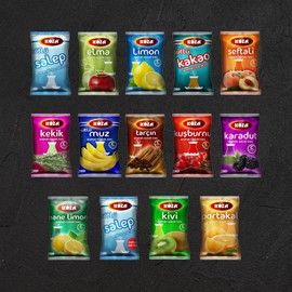 KOZA Minze und Zitrone Instant Getränkepulver im Beutel 300gr | Pulver für Heiß oder Kalt Getränk | Türkischer Tee | Ice Tea Pulver | Eistee | Krümeltee | Früchtetee | Cay | Teepulver | Oralet |