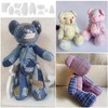 10 Pieces 1 Memory Bear Sewing Kit, Memory Bear Template
