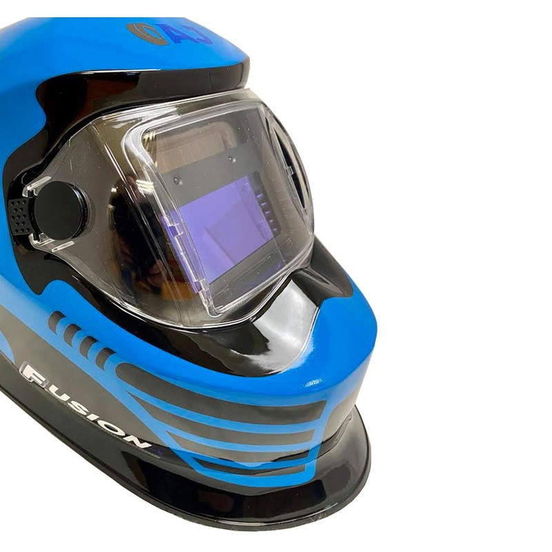 Autojack Welding Helmet Mask Blue Auto Darkening & Solor Powered